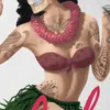 style3 Aloha from Hell Damen T-Shirt tattoo hawaii surfer Produktbild-Vorschau 2