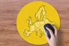 MuchoWow® Mauspad Mousepad Karte - Europa - Gelb - Weiß Produktbild-Vorschau 3
