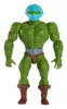 A full-body studio shot of a green action figure with a blue helmet and brown boots. Podgląd zdjęcia produktu