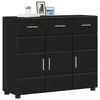 vidaXL Sideboard FLORIN 88,5 x 30,5 x 73 cm Schwarz Produktbild-Vorschau 3