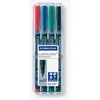 Staedtler Lumocolor 317 WP4, Schwarz, Blau, Grün, Rot, Produktbild-Vorschau 4