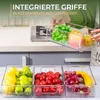 Sada 6 kusů organizérů do lednice, s 16 samolepkami, úložná Náhled obrázku produktu 11