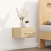 vidaXL Nástenný nočný stolík Sonoma Oak 35x35x20 cm Náhľad obrázku produktu 2