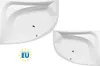 Asymmetrische Eckbadewanne 160 x 120 x 49 cm links Acryl Produktbild-Vorschau 7