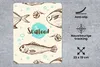 MuchoWow® Mauspad Mousepad Lebensmittel - Muster - Fisch Produktbild-Vorschau 3