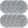 A top-down view of two rows of round, gray cleaning pads, likely for a robot vacuum cleaner. Produktbild-Vorschau