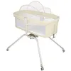 Berceau à 4 roues pour bébés jusqu'à 9kg crème Voir les images du produit 1