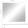 vidaXL Wandspiegel mit Regal 80×60 cm Hartglas Produktbild-Vorschau 6