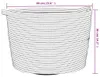 vidaXL Koš na prádlo šedobílý Ø60x36 cm bavlna Náhled obrázku produktu 8