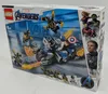 The image shows the front of a LEGO Marvel Super Heroes Captain America: Outrider-Attacke set packaging. Podgląd zdjęcia produktu