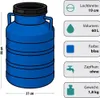 2er Set Weithalsfass Sauerkrautfass Fasssilage Regen Fass Produktbild-Vorschau 3