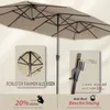 Sekey Doppelsonnenschirm 400 x 220 cm Oval Gartenschirm mit Produktbild-Vorschau 6