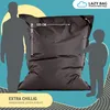 LazyBag XL zitzak van 250 liter, zwart - Waterdichte, grote Productafbeelding-voorbeeld 4