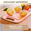 Frühstücksbretter aus Kunststoff, 6er Set, 25x15 cm, rosa Productafbeelding-voorbeeld