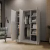 Drehtürenschrank PAVIA 150 cm Moderner Kleiderschrank mit Produktbild-Vorschau 3