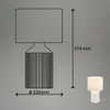 Stolná lampa Briloner Ino, látkové tienidlo, káblový Náhľad obrázku produktu 7