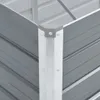 vidaXL Garten-Hochbeet Verzinkter Stahl 160x40x45 cm Grau Produktbild-Vorschau 14