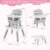 COSTWAY 6-in-1 Babyhochstuhl, Hochstuhl & Bausteintisch & Produktbild-Vorschau 2