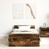 vidaXL Rám postele bez matrace kouřový dub 100x200 cm Náhled obrázku produktu 3