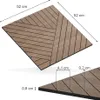 Obklady stien Vicco  dub 8 kusov, vľavo, Model 57948 Náhľad obrázku produktu 2