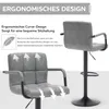 Meisterhome® Sgabello da bar set di 2 - regolabile in Anteprima dell’immagine prodotto 2