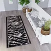Tapiso Läufer DREAM Modern Grau Zebra Schlafzimmer  80 x Produktbild-Vorschau 1