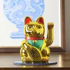 Glückskatze - Maneki-neko - Winkekatze - 13 cm - gold Produktbild-Vorschau 11