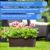 KADAX Blumenkasten 40 cm Braun mit Untersetzer, Produktbild-Vorschau 4
