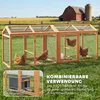 PawHut Hühnerstall 104 x 70,5 x 84 cm Freilaufgehege mit Produktbild-Vorschau 5
