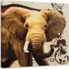 Leinwandbild erwachsener elefant auf beigem hintergrund Produktbild-Vorschau 1