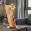 Tischleuchte, Metall, Eukalyptusholz, H 32 cm Produktbild-Vorschau 7
