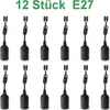 Baustellenfassung schwarz / weiß E27  230V max. 60Watt - Produktbild-Vorschau 3
