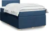Boxspringbett mit Matratze Blau 120x200 cm Stoff Produktbild-Vorschau 2