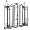 vidaXL Porte de jardin décorative en fer forgé 122×20,5×134 Voir les images du produit 4
