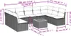 Design 10-tlg. Garten-Sofagarnitur mit Kissen Beige Poly Produktbild-Vorschau 3