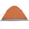 Design Campingzelt 3 Personen Grau & Orange 240x217x120 cm Produktbild-Vorschau 9
