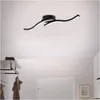 LED Deckenleuchte Deckenlampe 2-flammig 12 W 3000K Schwarz Produktbild-Vorschau 3