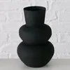 BOLTZE Dekovase 2er Set "Maynar" aus Eisen in schwarz, Vase Produktbild-Vorschau 3