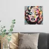 DEQOART Hybrid Leinwand Bild 30x30 cm 'Farbenfrohe Diva' Produktbild-Vorschau 3