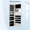 A jewelry cabinet with dimensions labeled. Náhľad obrázku produktu