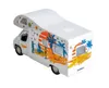 WOHNWAGEN Welly Wohnmobil Rückzug 12cm Camping Modellauto Produktbild-Vorschau 3