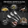 3er-Set Servierlöffel Edelstahl 304, groß – Salatlöffel, Produktbild-Vorschau 5