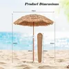 KOMFOTTEU 2M Sonnenschirm Hawaii, Strandschirm knickbar, Produktbild-Vorschau 5