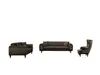 Couchgarnitur QUEEN :  3+2+1+1 / Farbe : Braun Produktbild-Vorschau 2