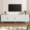 Merax TV skrinka 170 × 36 × 55 cm, TV nábytok s 3 dvierkami Náhľad obrázku produktu 1
