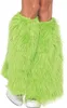 Fellstulpen neon-grün Stulpen aus Plüschstulpen Fasching 70er 80er 90er Jahre Kostüm-Zubehör Fasching Karneval Mottoparty Produktbild-Vorschau