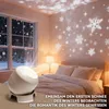 LED Rotierende Projektorlampe – 360° Ozean & Schneeflocken Produktbild-Vorschau 4