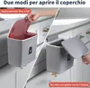 Kuchyňský odpadkový koš, nástěnný odpadkový koš s víkem Náhled obrázku produktu 2