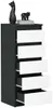 VBChome Kommode mit 5 Schubladen 40 x 39 x 105 cm Schwarz Produktbild-Vorschau 2