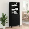 Maison Exclusive - Highboard Schwarz Eichen-Optik 69,5 x 34 Produktbild-Vorschau 4